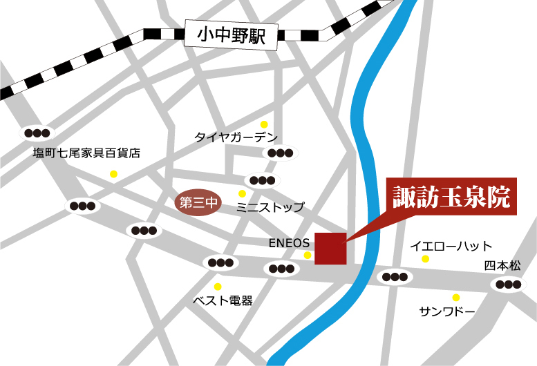 諏訪玉泉院へお越しの道